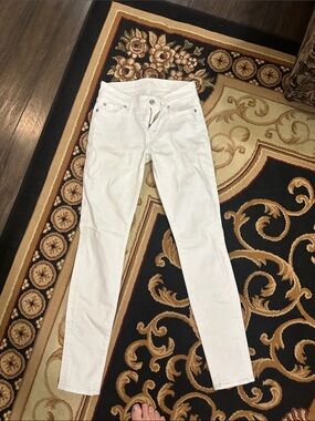 25 white 7fam jeans